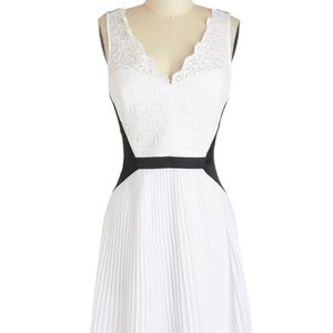 Max & Cleo “Tricia” Cocktail Dress (Black/White)